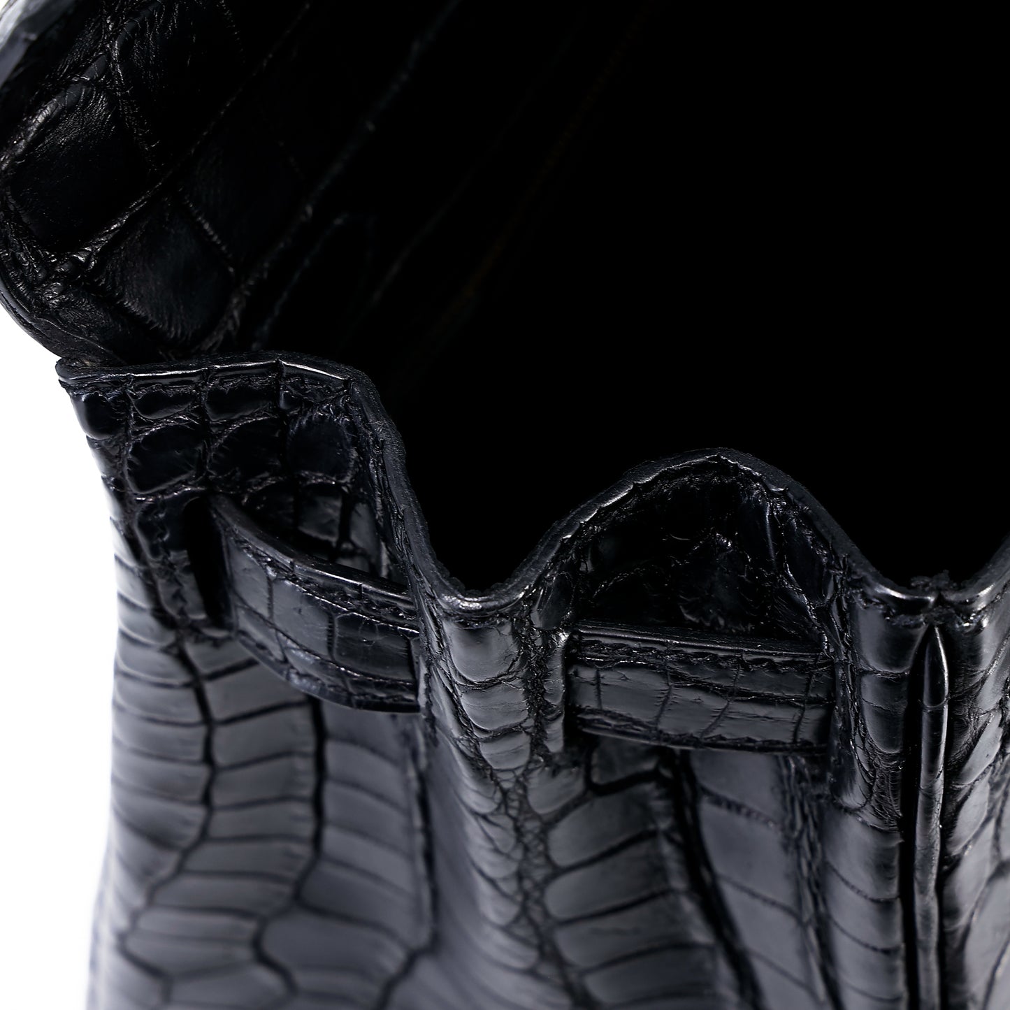 愛馬仕 Kelly 28 黑色霧面尼羅鱷魚皮