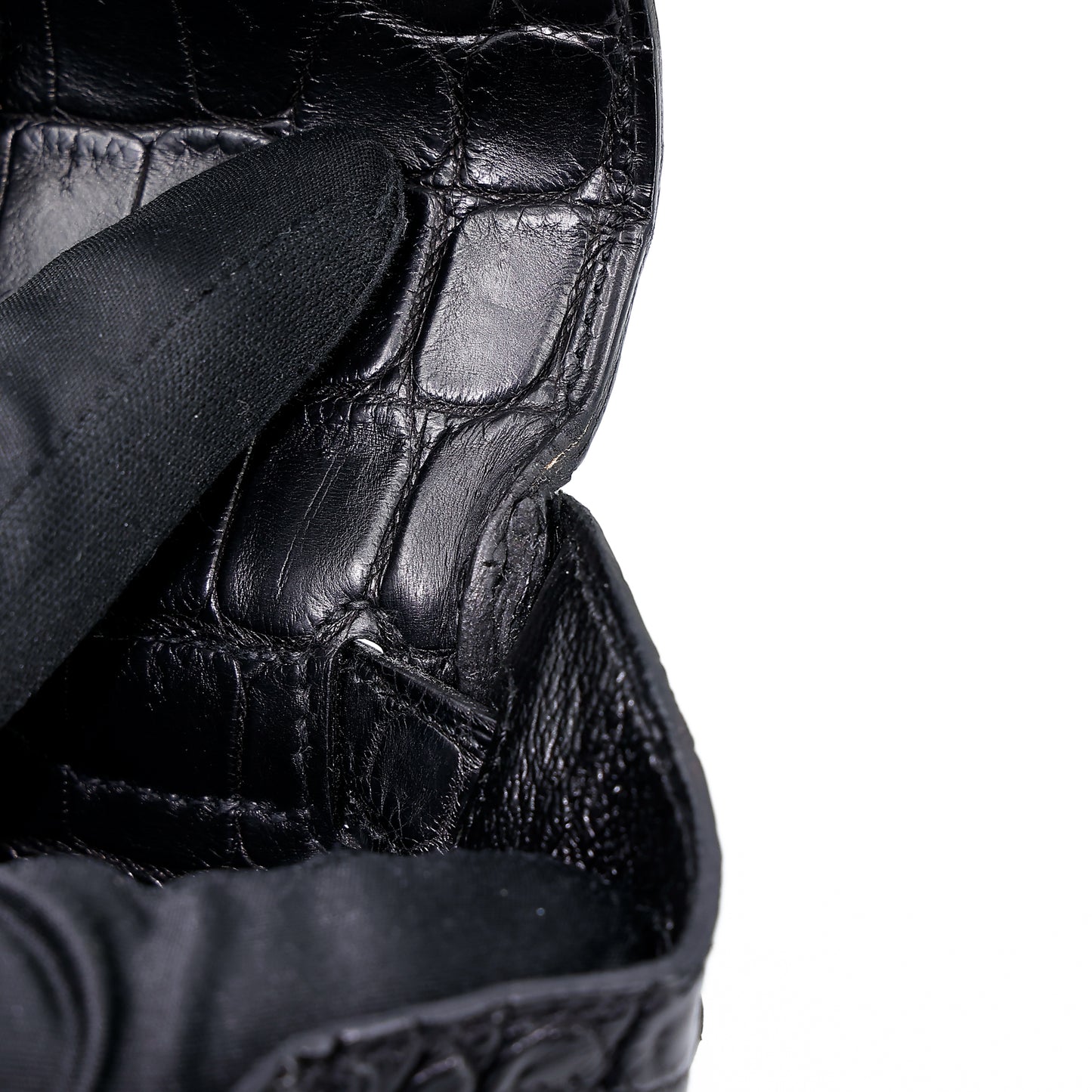 愛馬仕 Kelly 28 黑色霧面尼羅鱷魚皮