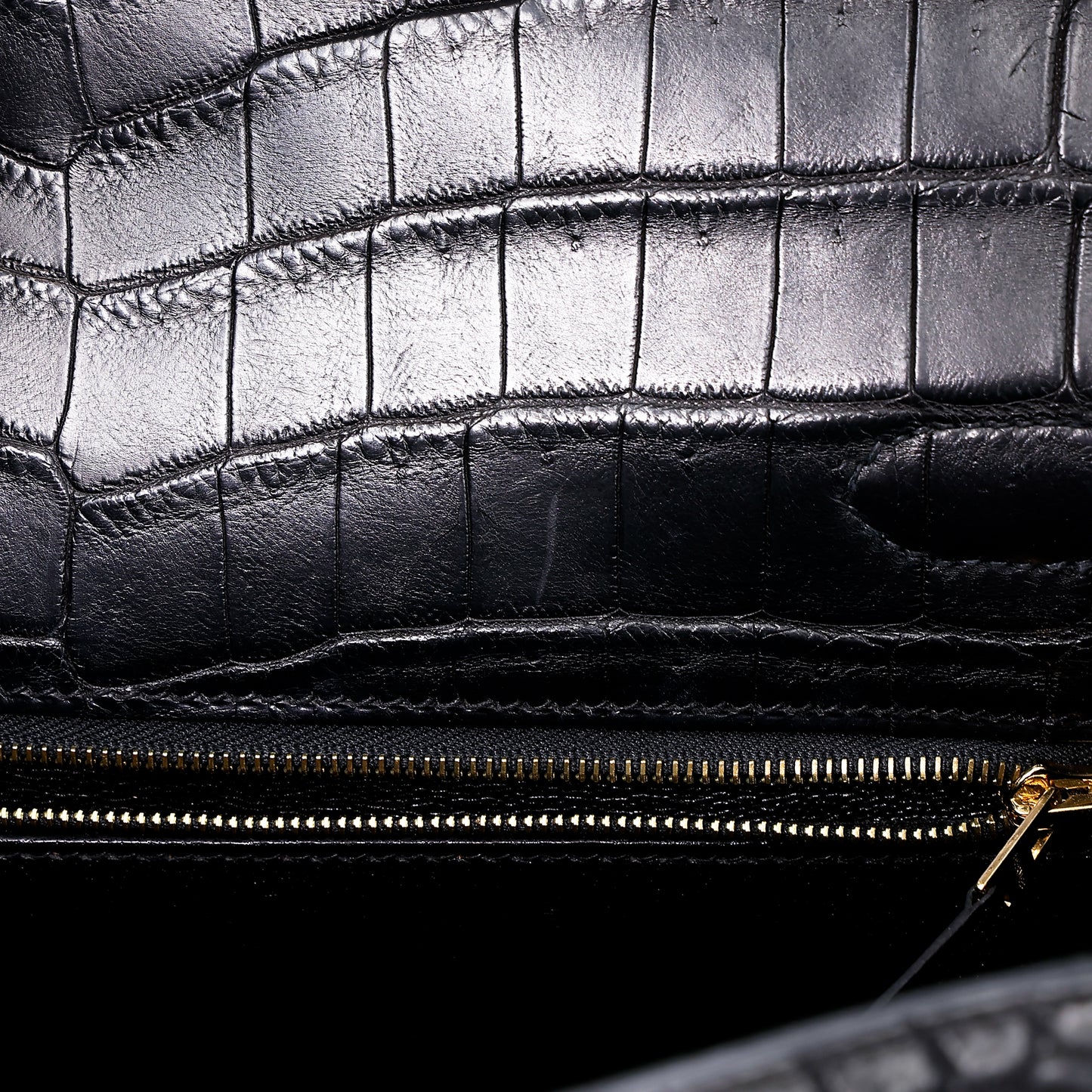 愛馬仕 Kelly 28 黑色霧面尼羅鱷魚皮