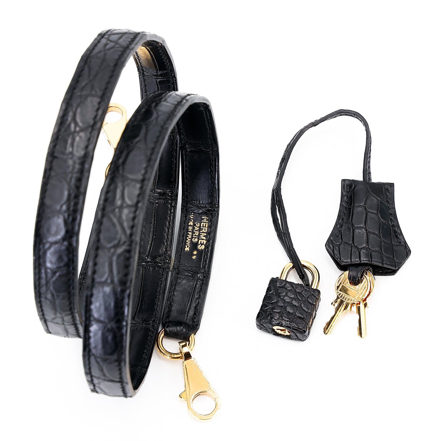 愛馬仕 Kelly 28 黑色霧面尼羅鱷魚皮