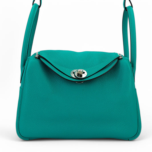 愛馬仕 Lindy 26 藍孔雀