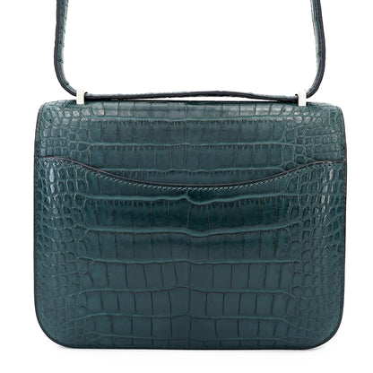 愛馬仕 Constance Mini Vert Cypress Matte Alligator 