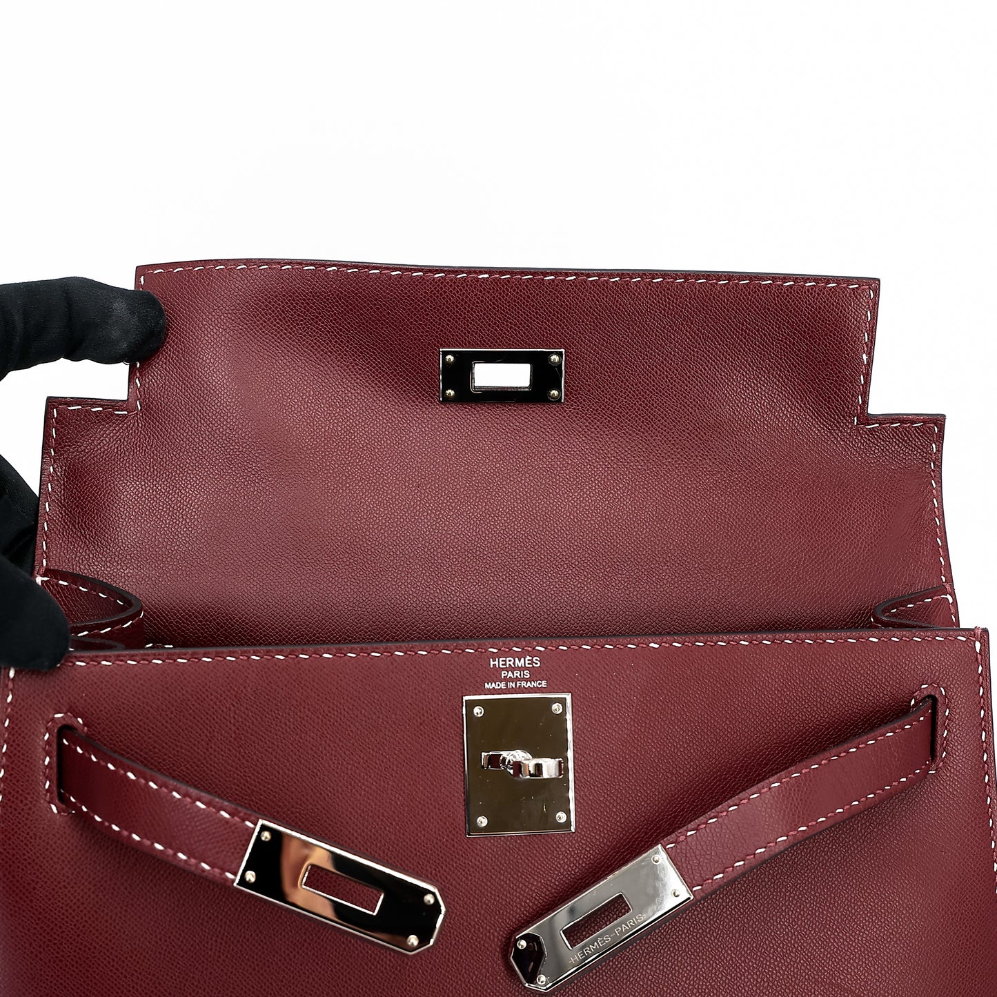 愛馬仕限量版 Kelly 28 Sellier Miss You Rouge H 