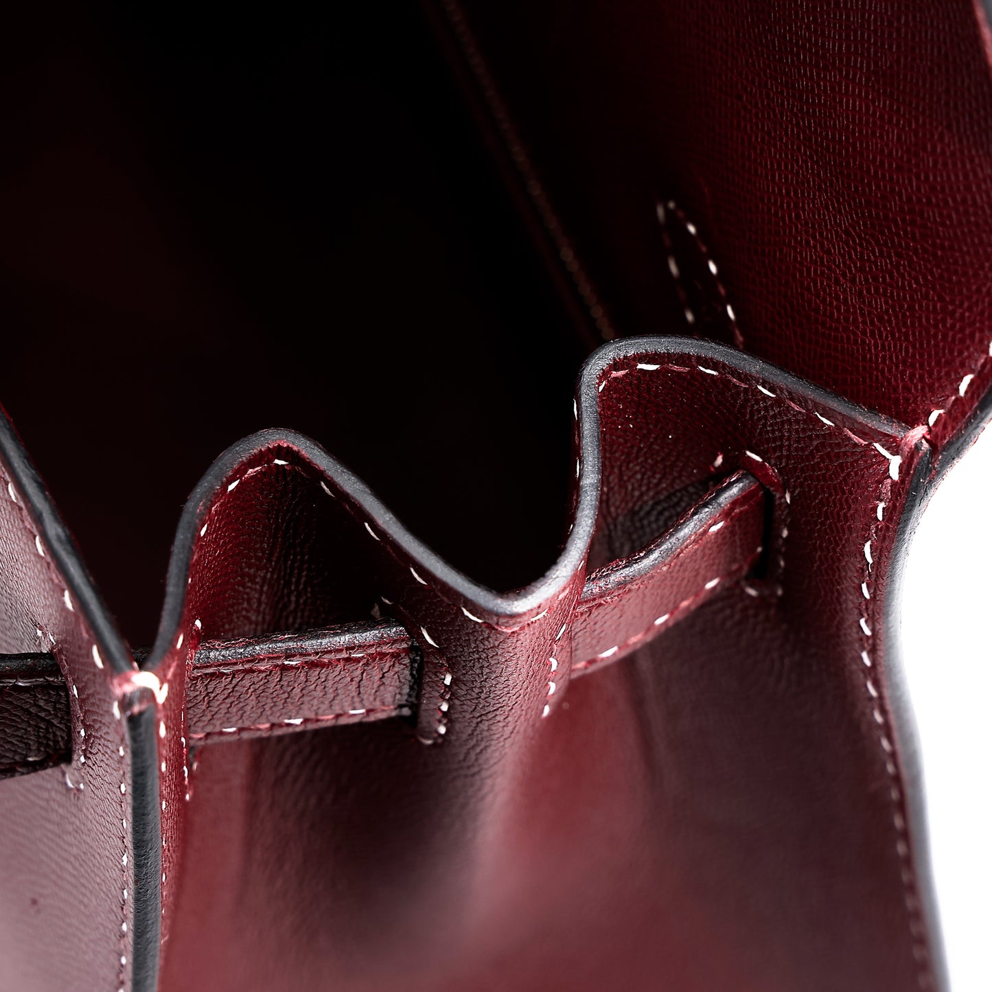 愛馬仕限量版 Kelly 28 Sellier Miss You Rouge H 