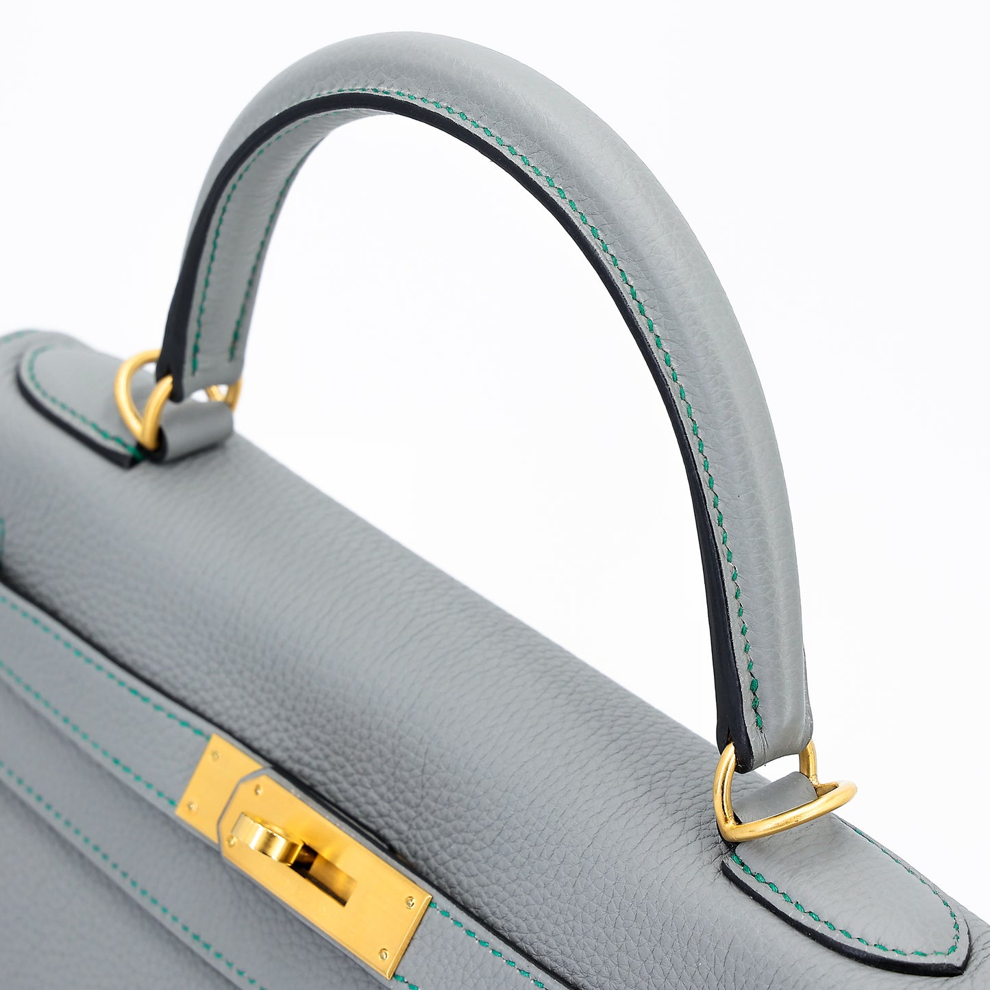 愛馬仕特別訂購 Kelly 28 HSS Gris Mouette Bleu Paon 