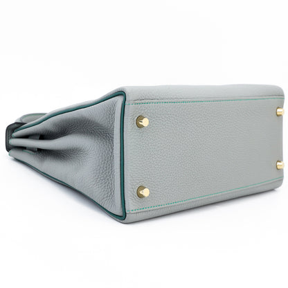 愛馬仕特別訂購 Kelly 28 HSS Gris Mouette Bleu Paon 