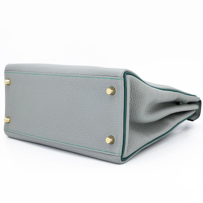 愛馬仕特別訂購 Kelly 28 HSS Gris Mouette Bleu Paon 