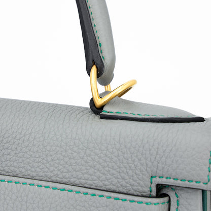 愛馬仕特別訂購 Kelly 28 HSS Gris Mouette Bleu Paon 