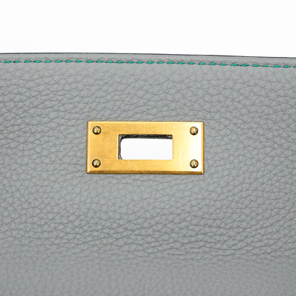 愛馬仕特別訂購 Kelly 28 HSS Gris Mouette Bleu Paon 