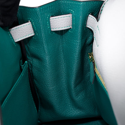 愛馬仕特別訂購 Kelly 28 HSS Gris Mouette Bleu Paon 