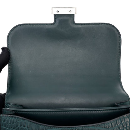 愛馬仕 Constance Mini Vert Cypress Matte Alligator 