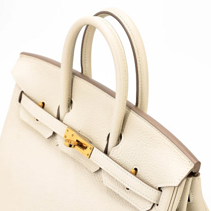HERMÈS Birkin 25  Craie