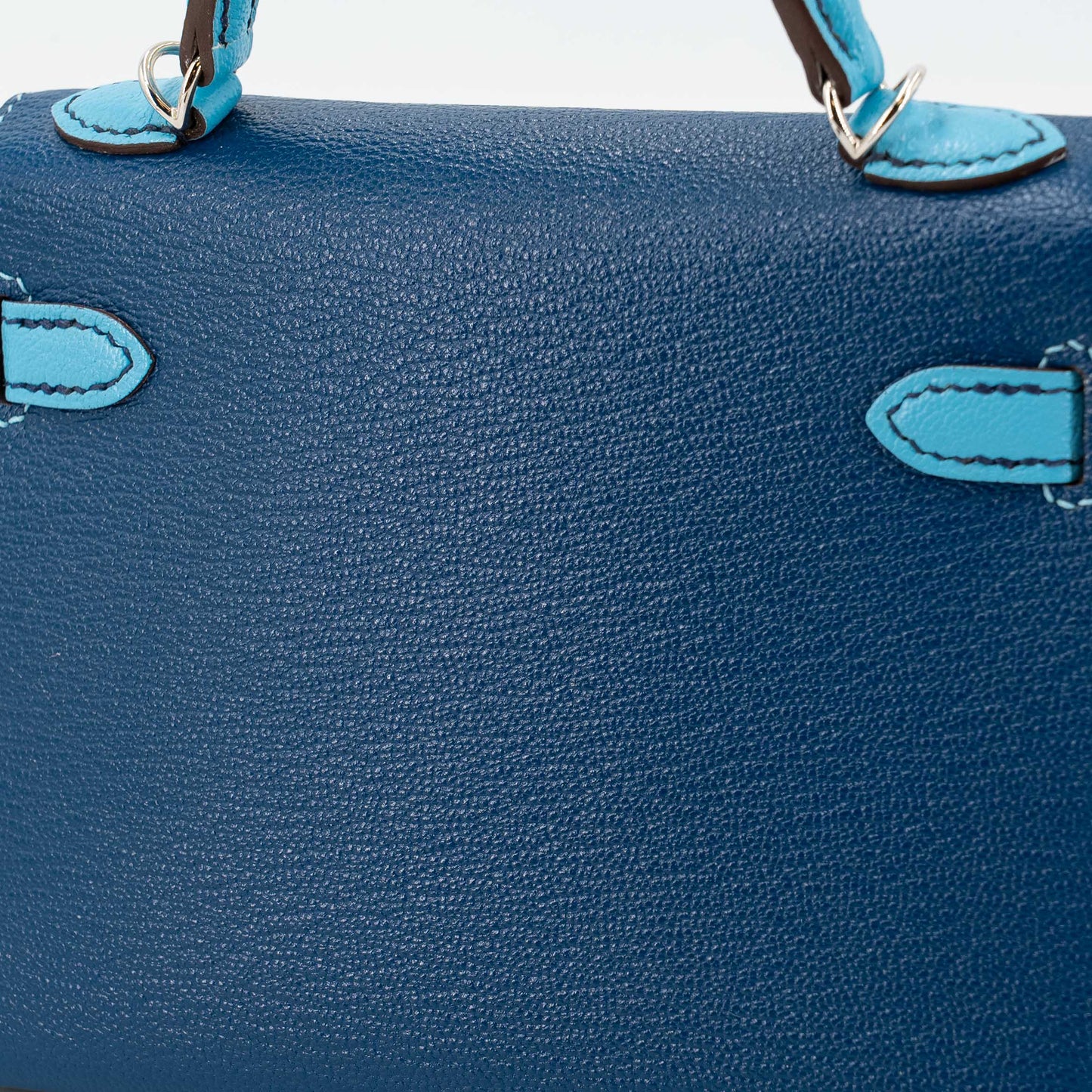 愛馬仕特別訂製迷你凱莉二代 HSS 深藍色 Celeste 