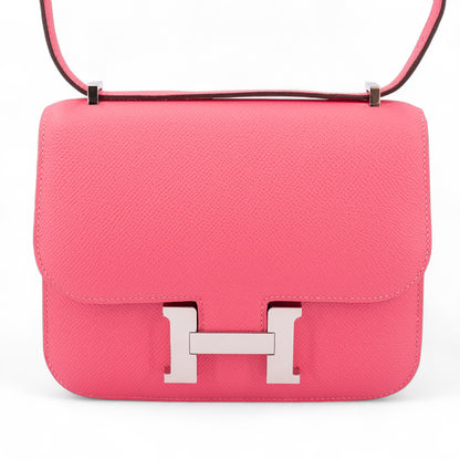 HERMÈS Constance Mini 19 Rose Azalee
