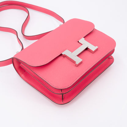 HERMÈS Constance Mini 19 Rose Azalee
