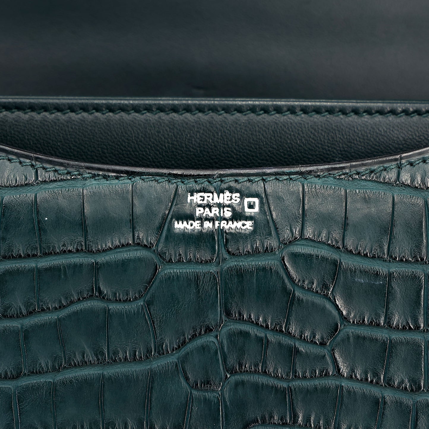 愛馬仕 Constance Mini Vert Cypress Matte Alligator 