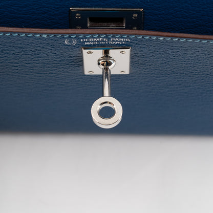 愛馬仕特別訂製迷你凱莉二代 HSS 深藍色 Celeste 