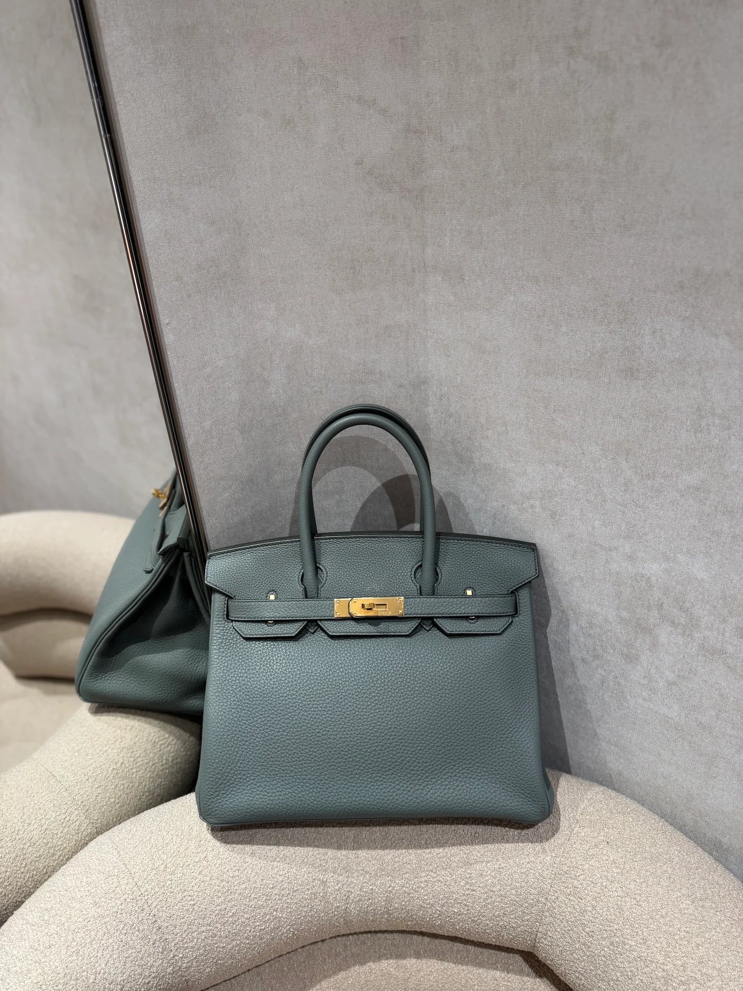 HERMÈS Birkin 30  Vert Amande
