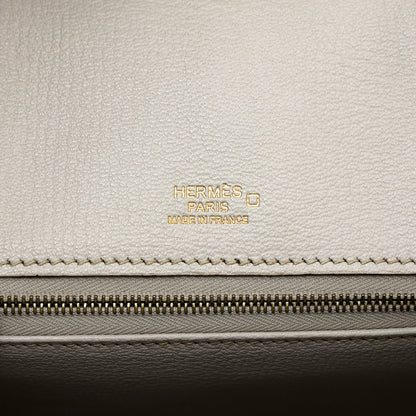 愛馬仕 Birkin Ghillies 30 Beton 霧鱷魚蜥蜴鴕鳥皮