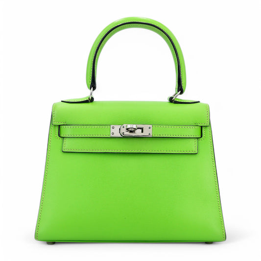 愛馬仕 Vintage Mini Kelly 20 蘋果綠