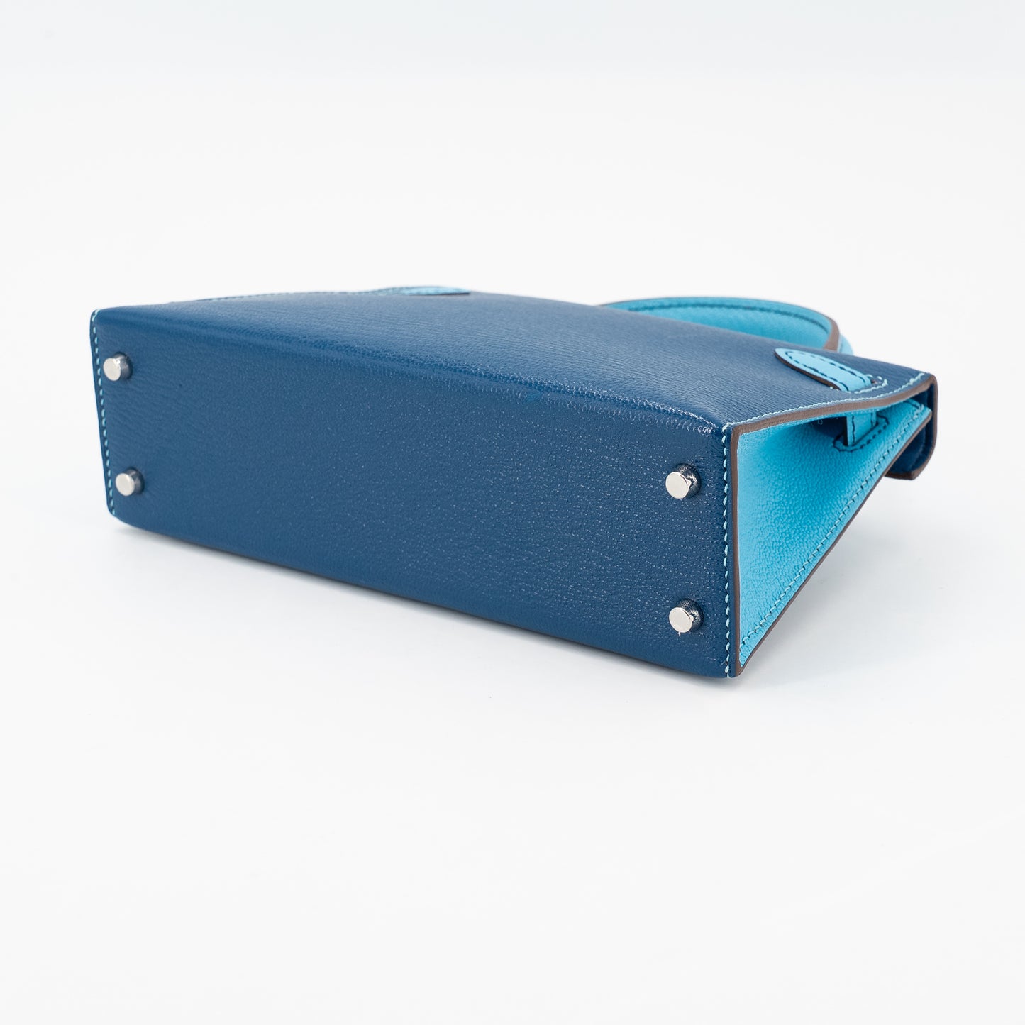 愛馬仕特別訂製迷你凱莉二代 HSS 深藍色 Celeste 