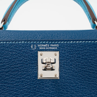 愛馬仕特別訂製迷你凱莉二代 HSS 深藍色 Celeste 
