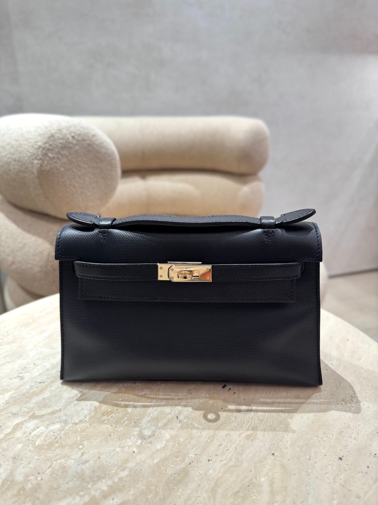 愛馬仕 Kelly Pochette 黑色