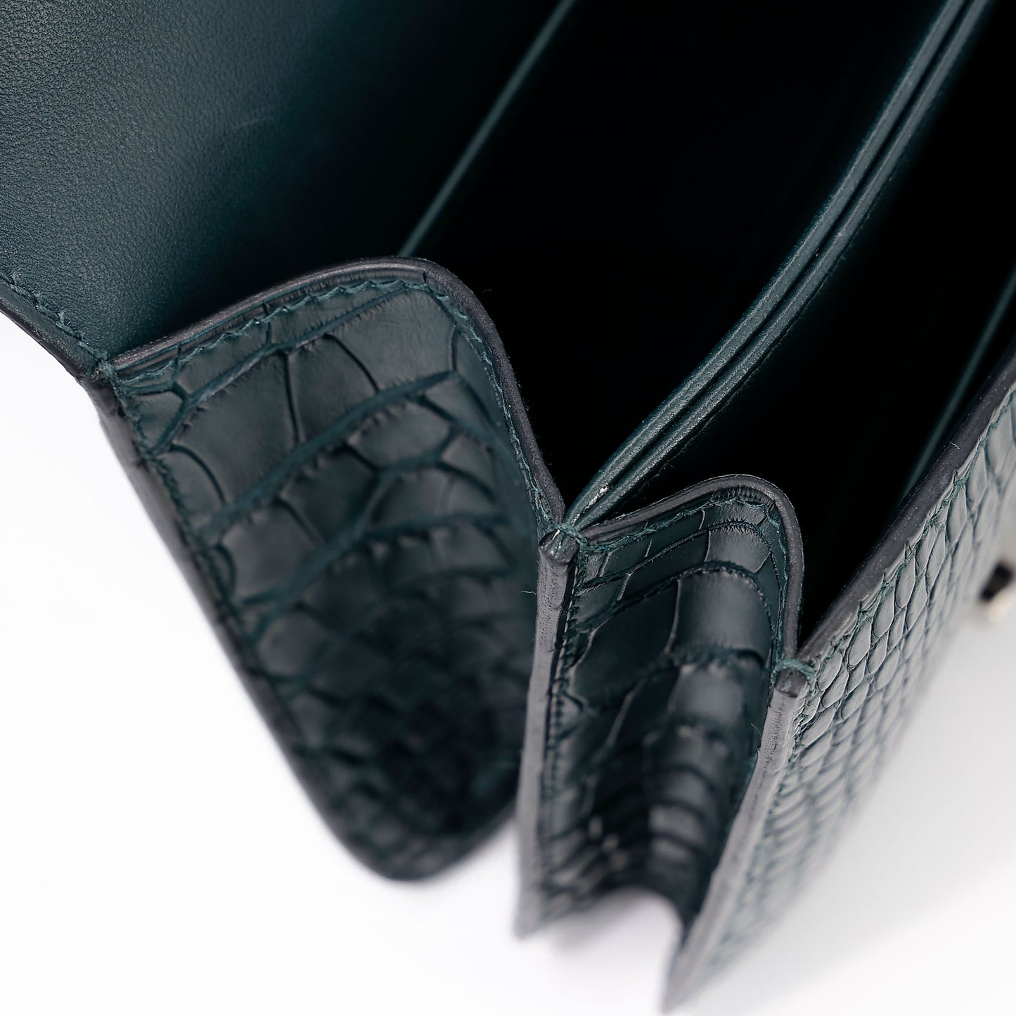 愛馬仕 Constance Mini Vert Cypress Matte Alligator 