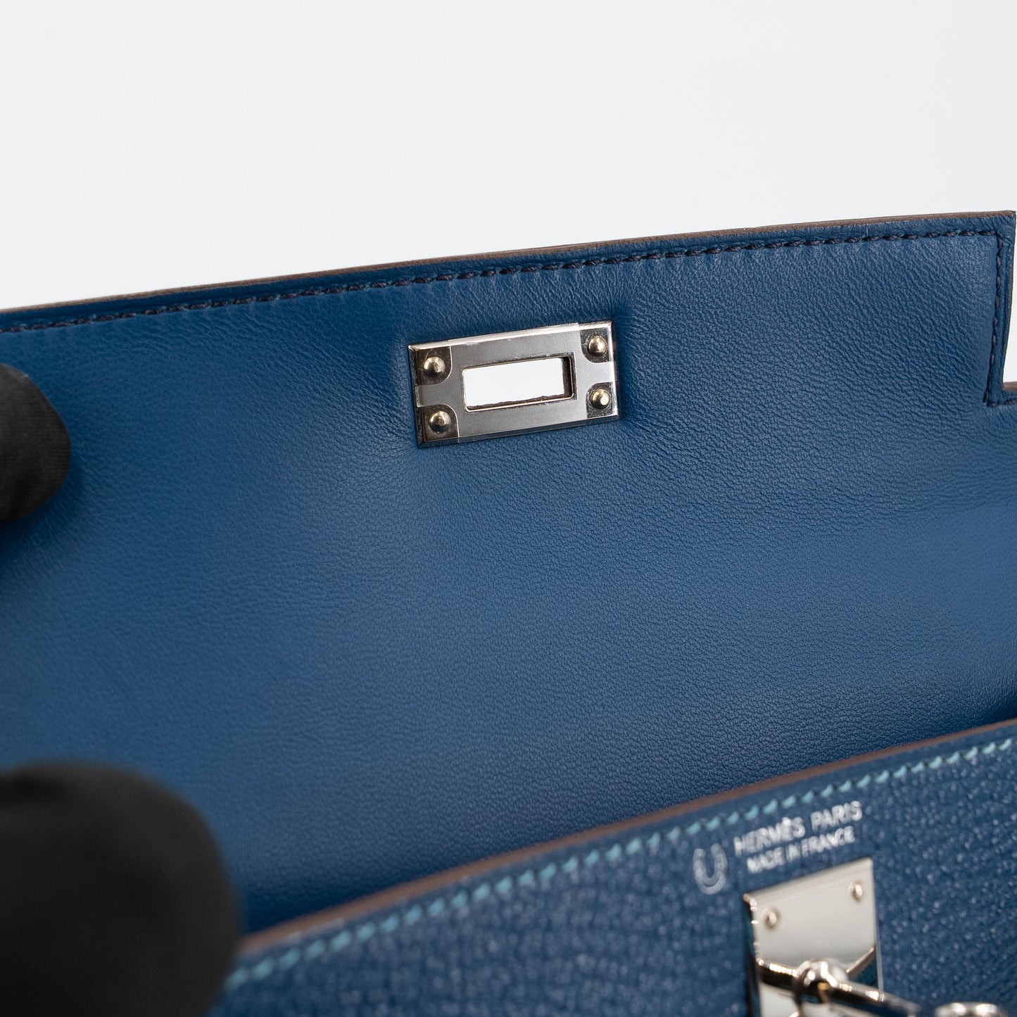 愛馬仕特別訂製迷你凱莉二代 HSS 深藍色 Celeste 