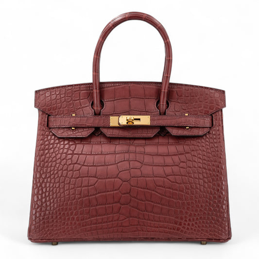 愛馬仕 Birkin 30 Rouge H Matte Alligator 