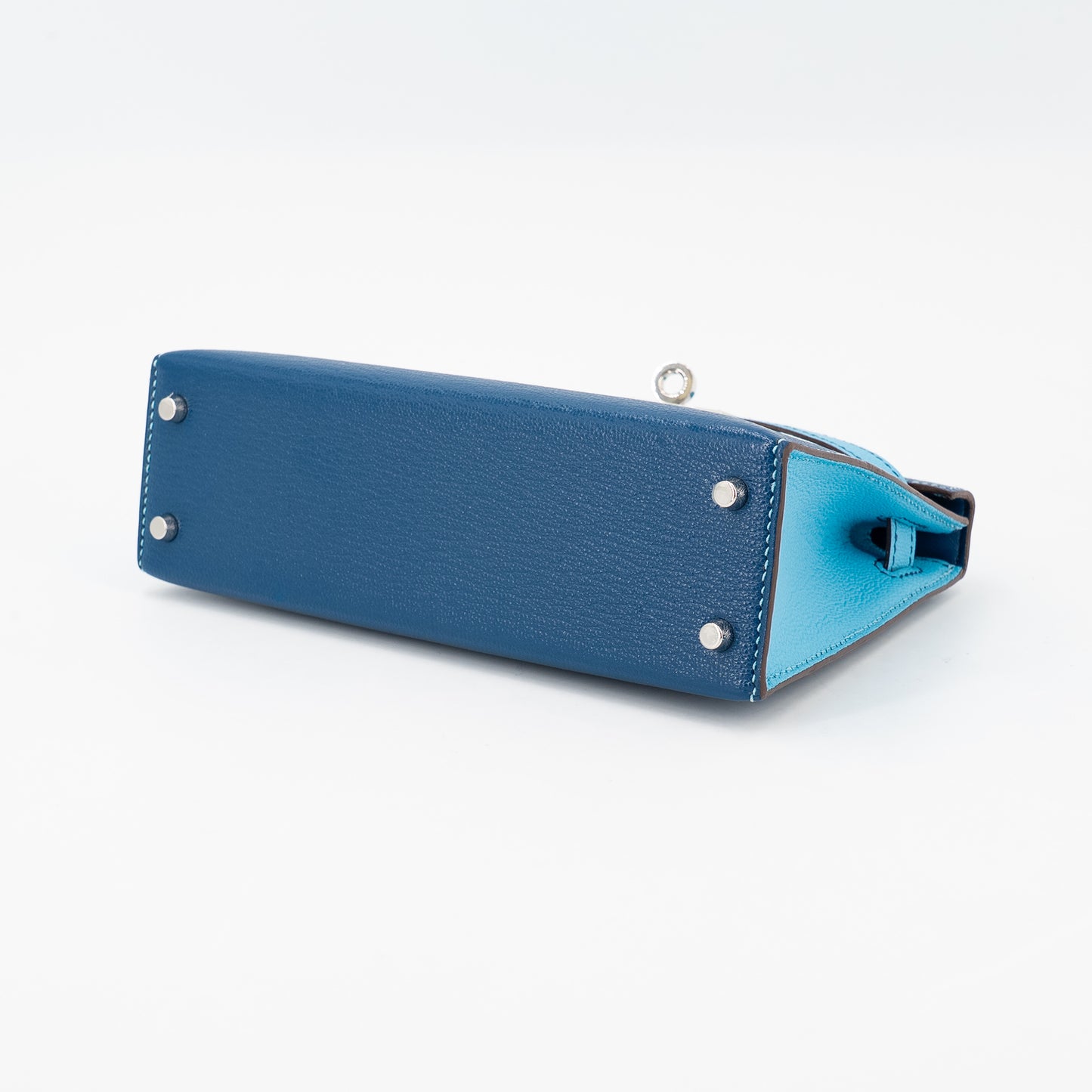 愛馬仕特別訂製迷你凱莉二代 HSS 深藍色 Celeste 