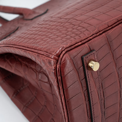 愛馬仕 Birkin 30 Rouge H Matte Alligator 