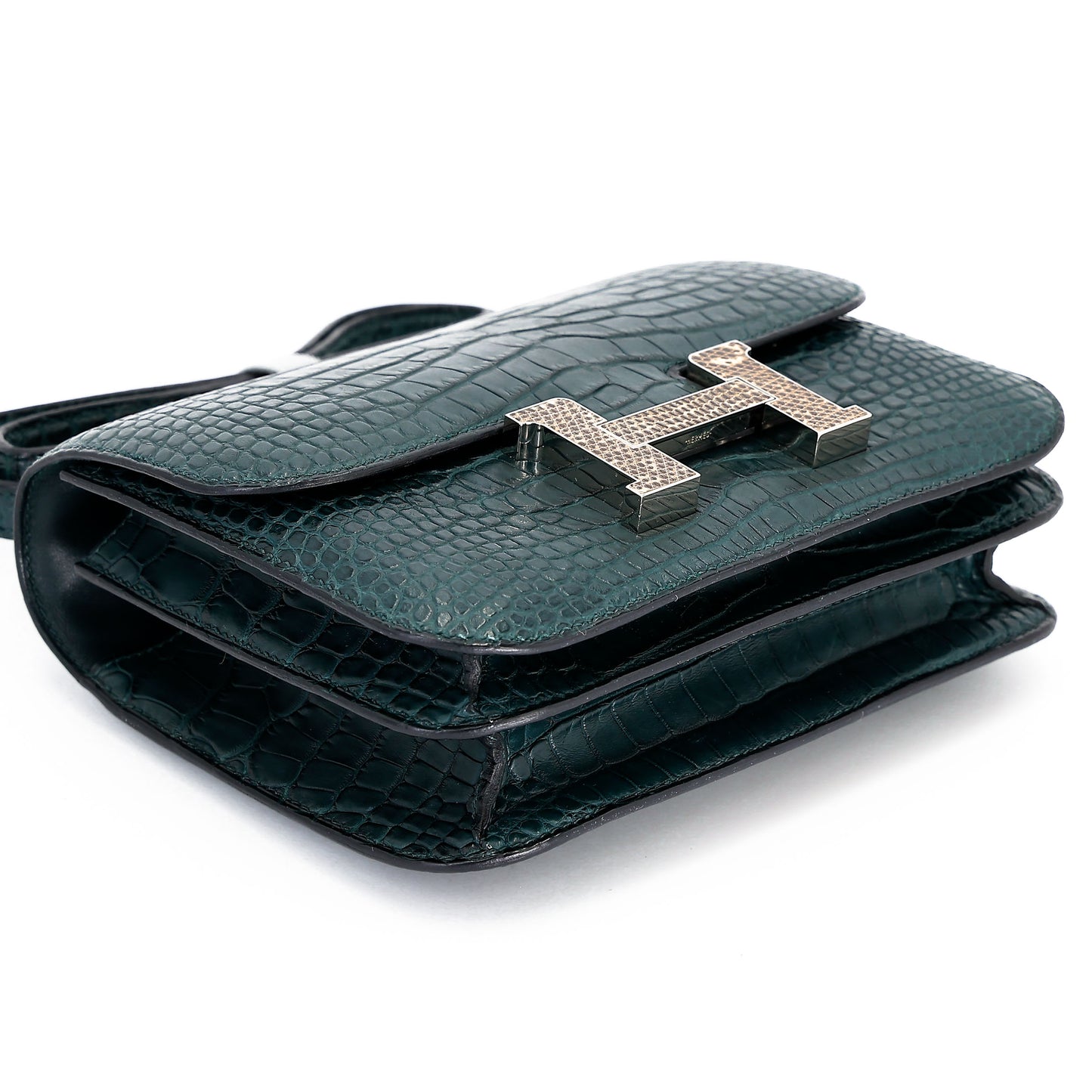 愛馬仕 Constance Mini Vert Cypress Matte Alligator 