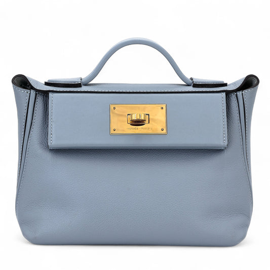 HERMÈS 24/24 - 21 mini Bleu Glacier