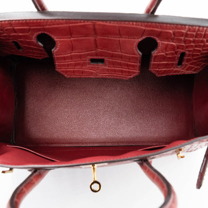 愛馬仕 Birkin 30 Rouge H Matte Alligator 