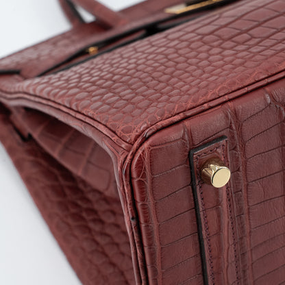 愛馬仕 Birkin 30 Rouge H Matte Alligator 