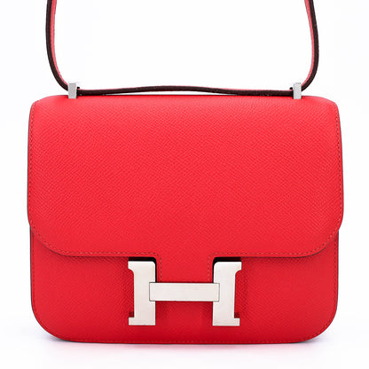 HERMÈS Constance Mini 19 Rouge Tomate