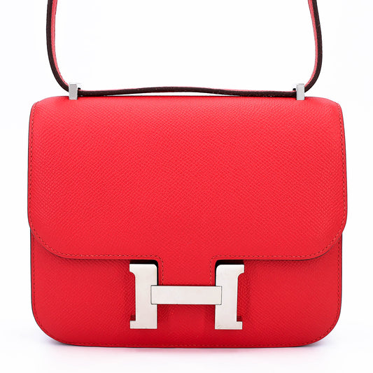 HERMÈS Constance Mini 19 Rouge Tomate