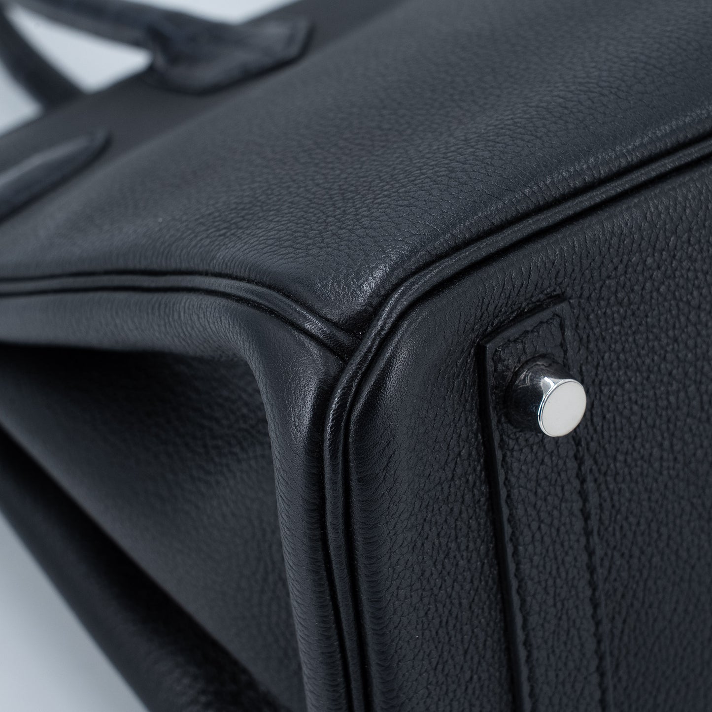 愛馬仕 Birkin 30 Touch 藍色海洋黑色亮面尼羅鱷魚皮