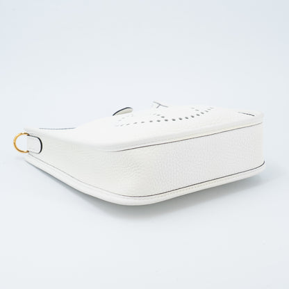 愛馬仕 Mini Evelyne 16 Amazone 112cm 全新 白色