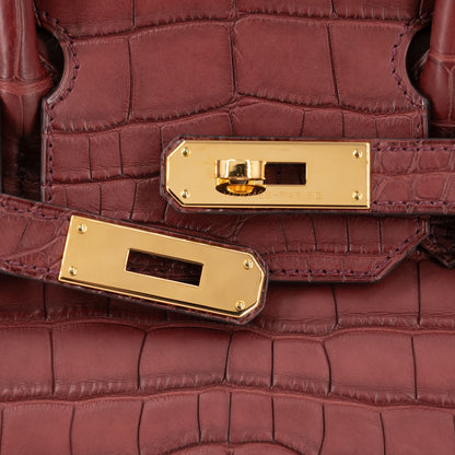 愛馬仕 Birkin 30 Rouge H Matte Alligator 