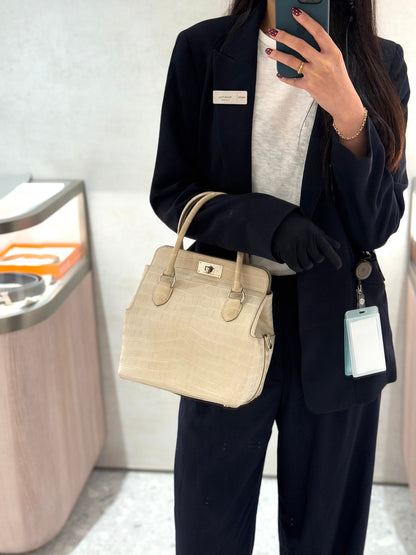 愛馬仕 Toolbox 20 Beton Matte Niloticus Crocodile 